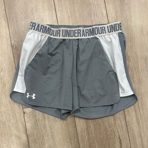 Under Armour Shorts Gray Breathable Running Workout Gym